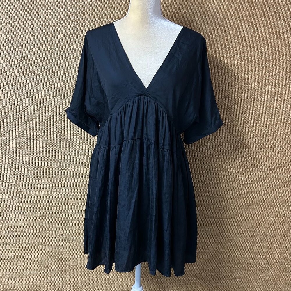 Mustard Seed Mini Dress Womens Small Black NWT